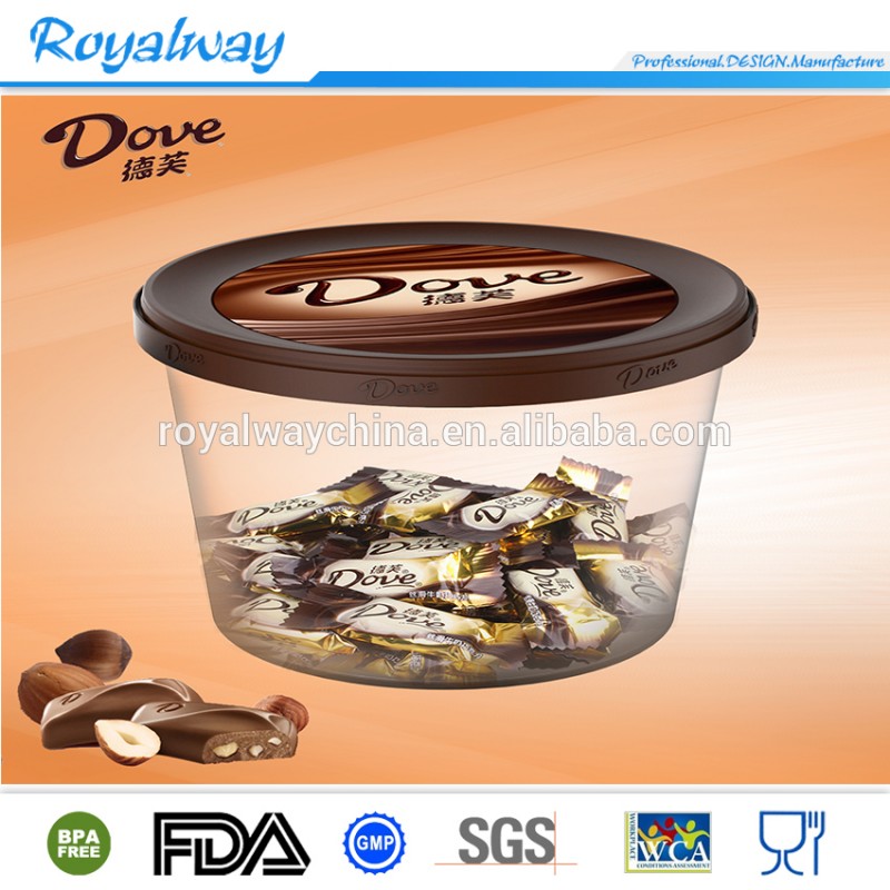 プラスチックラウンド形状チョコレートボックス、キャンディボックス、食品収納ボックス-梱包箱問屋・仕入れ・卸・卸売り