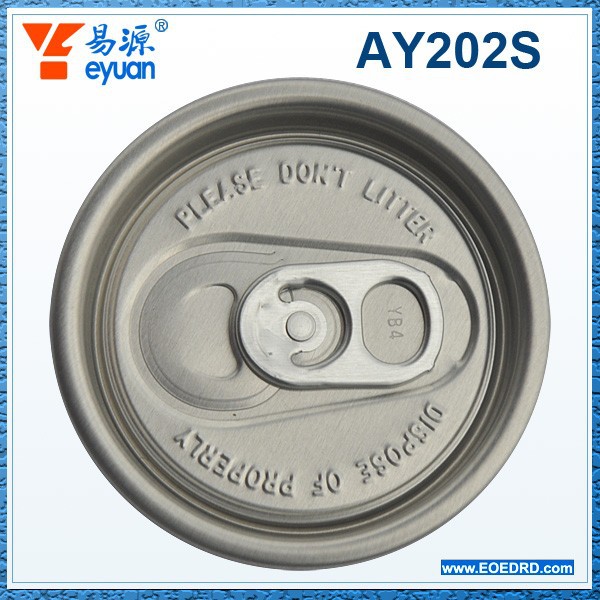 Ay202s( 52mm) 飲料アルミeoesot/standard絞りイージーオープン蓋/イージーオープンエンド-ふた、キャップ類問屋・仕入れ・卸・卸売り