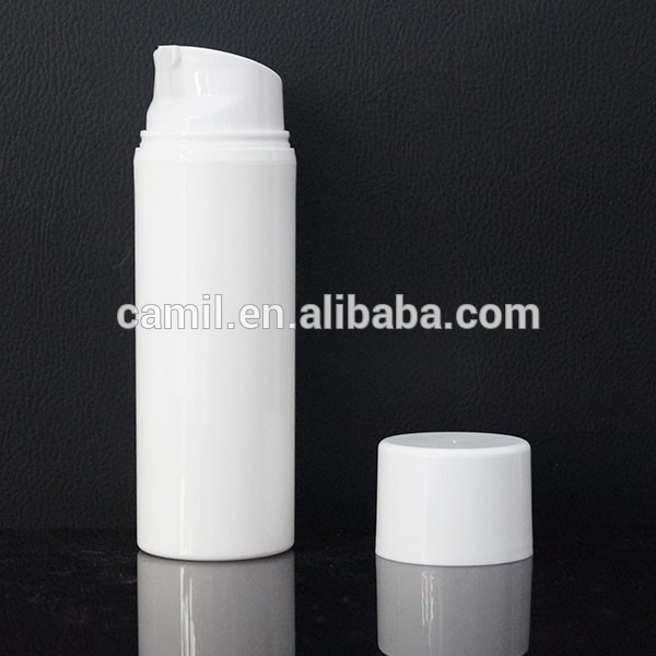 熱い販売の白い色のプラスチック製の化粧エアレスボトル200ml-ボトル問屋・仕入れ・卸・卸売り