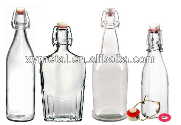 スイングトップボトルプラスチックワイヤーの保釈金( ベール) 正方形のガラスびん-ふた、キャップ類問屋・仕入れ・卸・卸売り