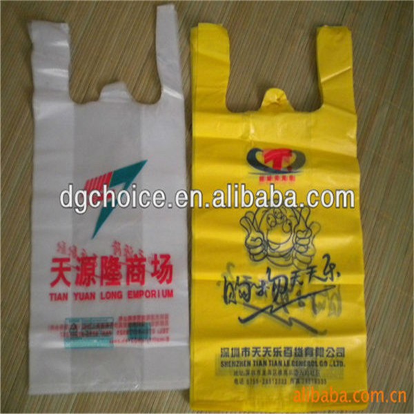 Hdpe/ldpeプラスチックtシャツバッグロール上で工場価格-包装袋問屋・仕入れ・卸・卸売り