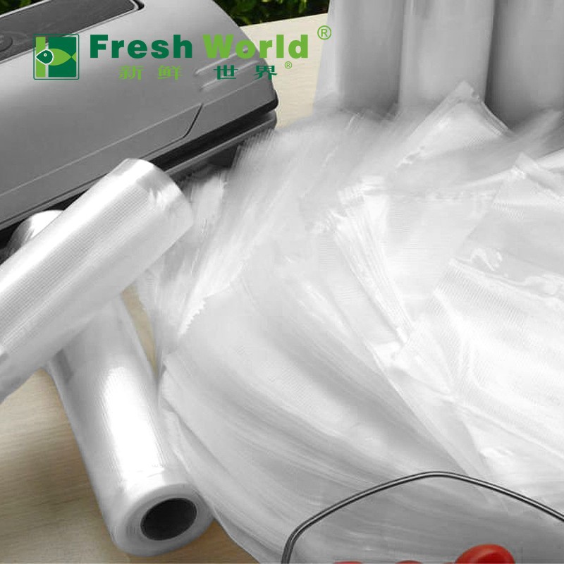 再利用可能な食べ物を長く保つのロールの製造も5倍真空真空シーラー袋ロールエンボスＦＯＯＤＳＡＶＥＲ8"-包装袋問屋・仕入れ・卸・卸売り