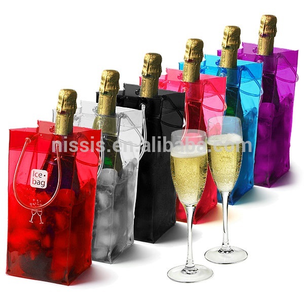 プロモーションプラスチック製のアイスバッグ/plasticワインのクーラーバッグ-包装袋問屋・仕入れ・卸・卸売り