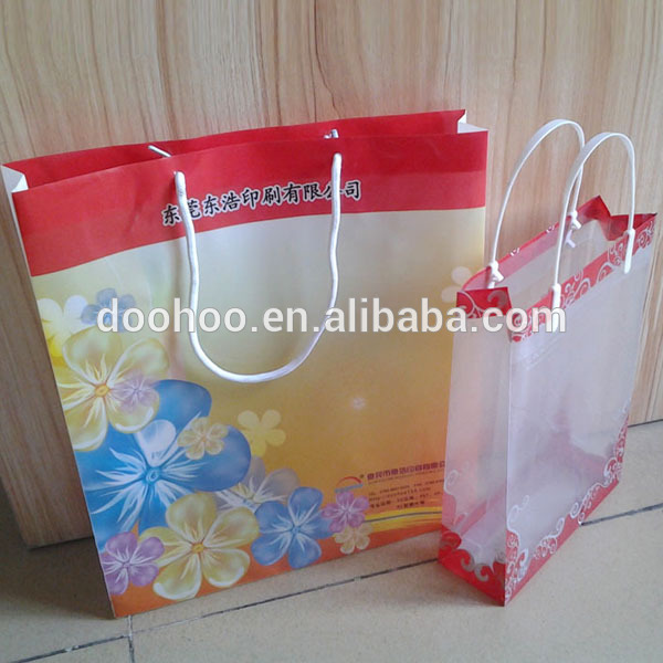 2016新しいデザイン適度な価格折りたたみクリアpvcショッピングバッグ-包装袋問屋・仕入れ・卸・卸売り