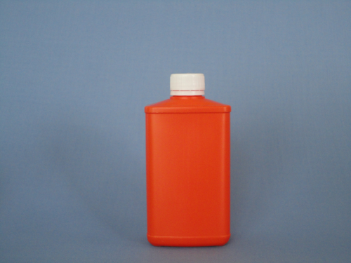 500 ミリリットル オレンジ長方形の hdpe プラスチック ボトル付き ホワイト不正開封防止キャップ-ボトル問屋・仕入れ・卸・卸売り