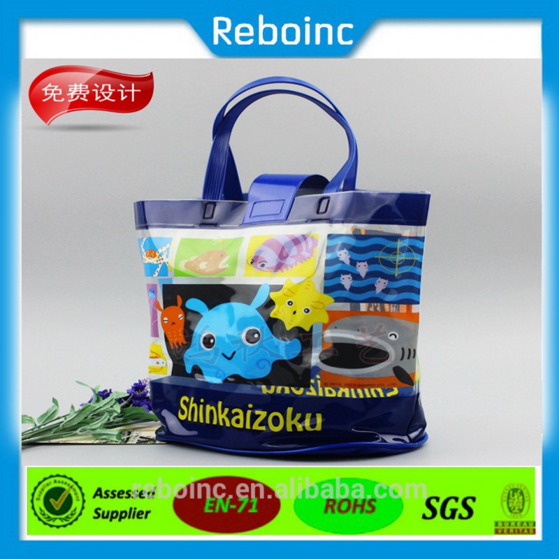 Reboinc-X14 2016新しい デザイン フル印刷ビーチ防水pvc ハンドル バッグ-問屋・仕入れ・卸・卸売り