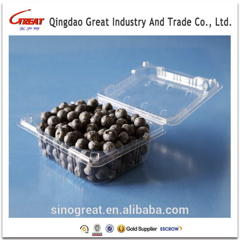 中国サプライヤー ペット プラスチッククラムシェル食品容器用フルーツ/ブルーベリー/イチゴ/チェリー-問屋・仕入れ・卸・卸売り