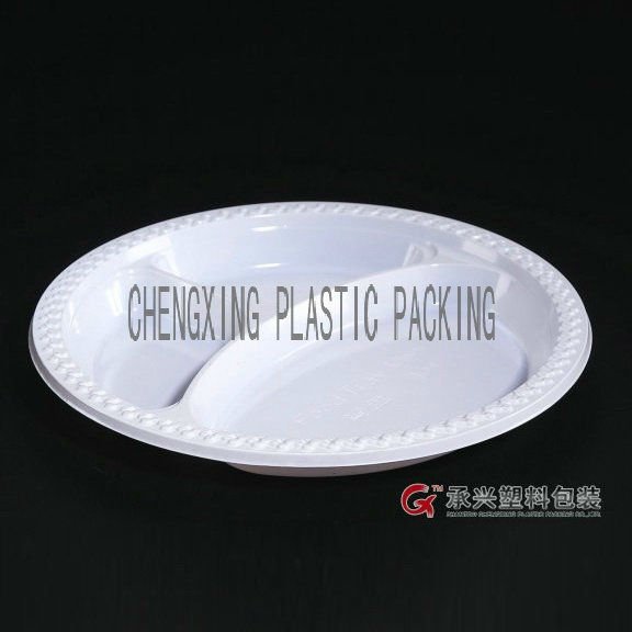 Chengxingブランド10インチヒップ/ppラウンド白いプラスチック食品トレイ-包装用トレー問屋・仕入れ・卸・卸売り