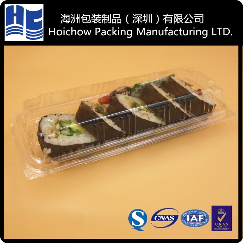 寿司クリア プラスチック トレイ ボックス包装食品寿司包装で蓋プラスチック ボックス クラムシェルパッケージング-包装用トレー問屋・仕入れ・卸・卸売り