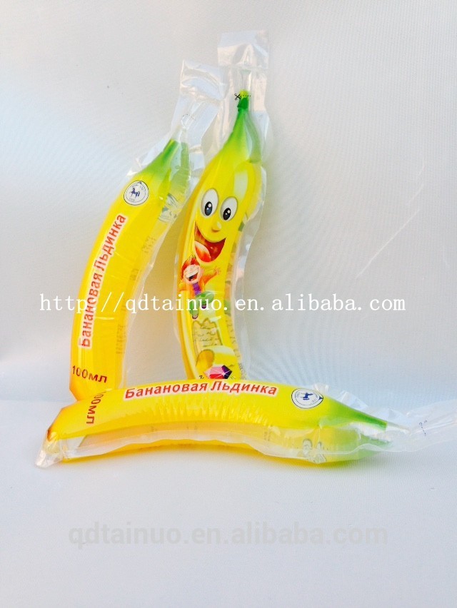 バナナ100ミリリットルチューブ形状パウチ飲料の包装袋-包装袋問屋・仕入れ・卸・卸売り