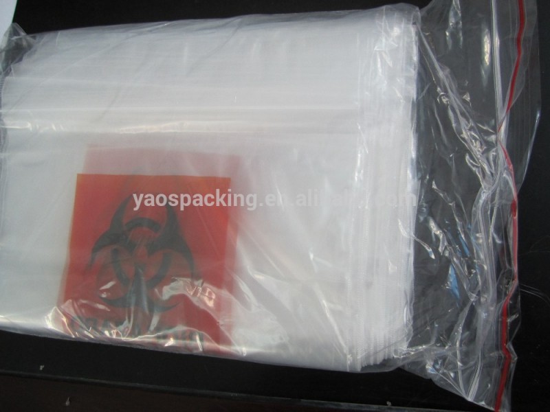 最新のバイオハザード標本2015ldpe透明なジップロックバイオハザード標本プリントバッグ-包装袋問屋・仕入れ・卸・卸売り