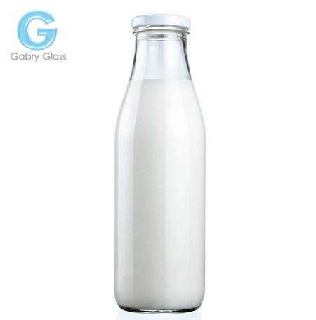透明なガラスの牛乳瓶ミリリットル250ラウンド形状-ボトル問屋・仕入れ・卸・卸売り