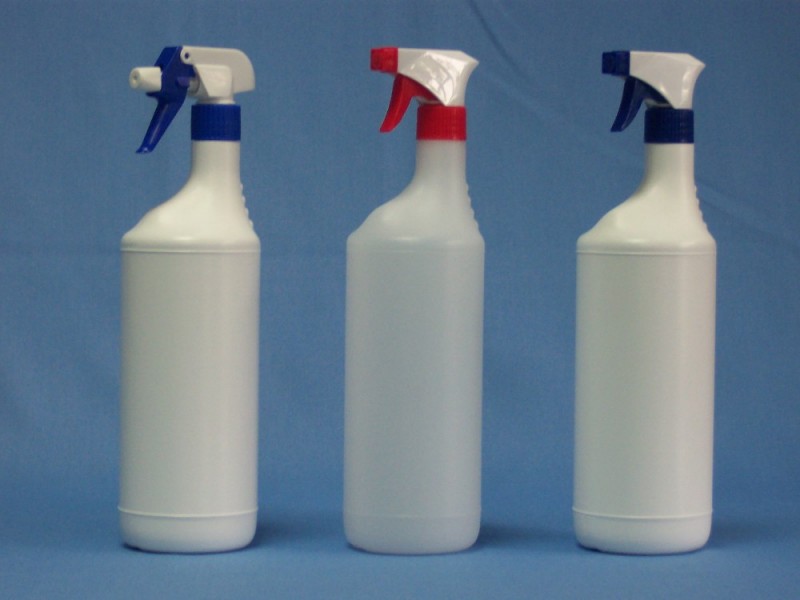 1 lt 。 Hdpe プラスチック新しい形状ラウンド スプレー ボトル で 28/410 トリガー噴霧器-ボトル問屋・仕入れ・卸・卸売り