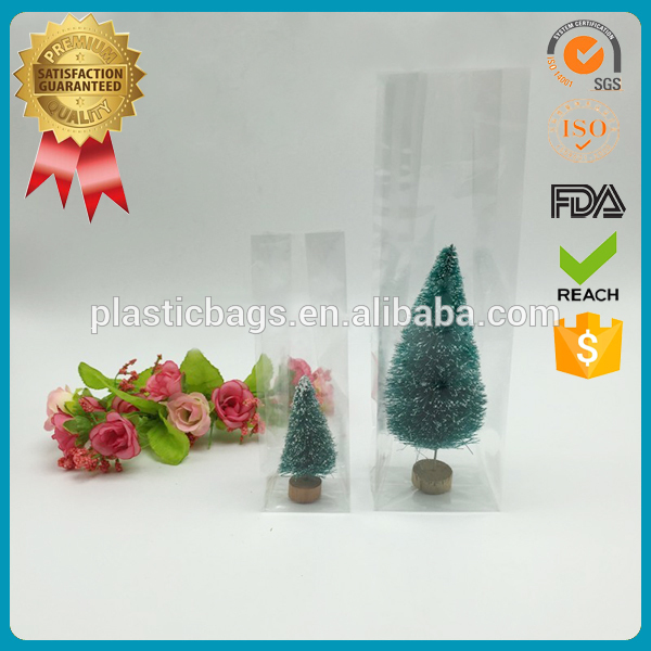 クリスマスキャンデーの袋カスタム透明プラスチック製のパンのナッツビスケットチョコレートbopp正方形の底袋-包装袋問屋・仕入れ・卸・卸売り