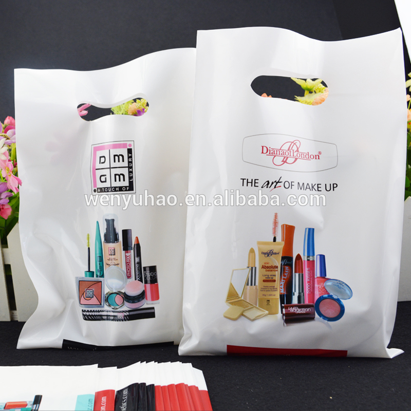 ヒートシールキャリアカスタムロゴ印刷プラスチックダイカットポリ女性のための化粧品袋-包装袋問屋・仕入れ・卸・卸売り