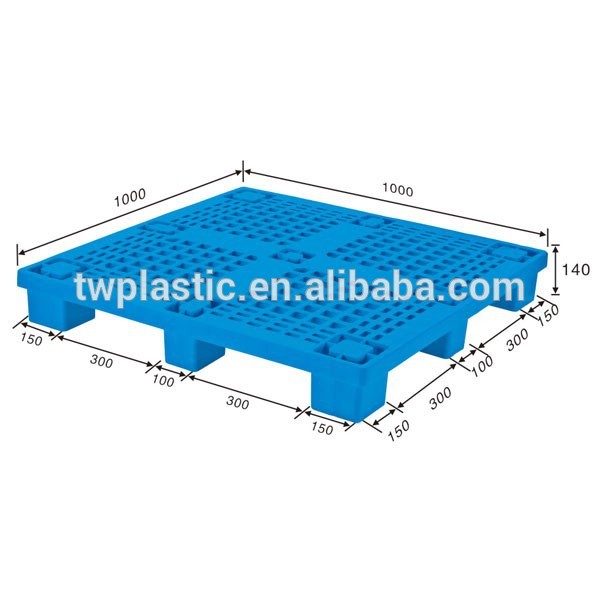 1000*1000*140mm100％バージンpe単側ネスト可能な使い捨てのプラスチック製のパレット-パレット問屋・仕入れ・卸・卸売り