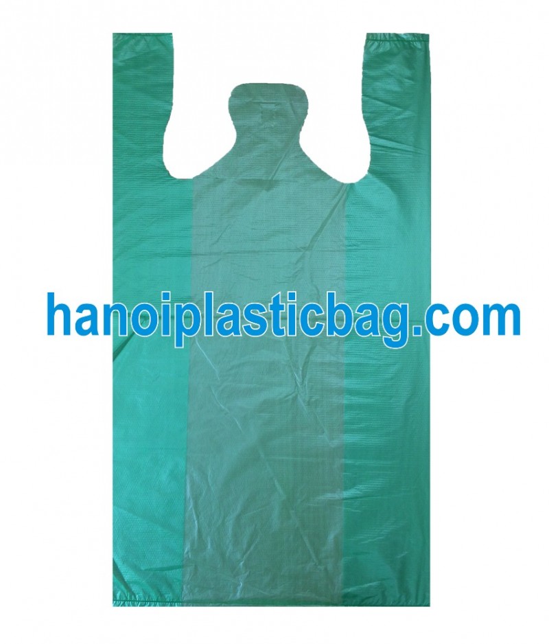 緑色hdpet- シャツバッグブロック付/plastic一袋のためのスーパーマーケットやオーストラリアに輸出する家庭用-包装袋問屋・仕入れ・卸・卸売り