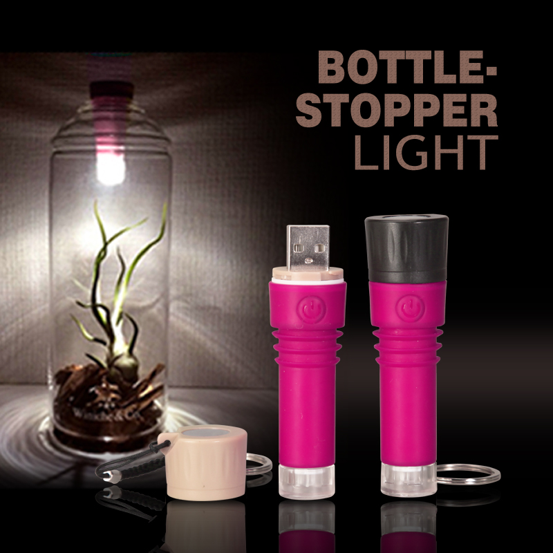 コルク形充電式usb led ボトル ライト用パーティー-プラスチックキャップ問屋・仕入れ・卸・卸売り
