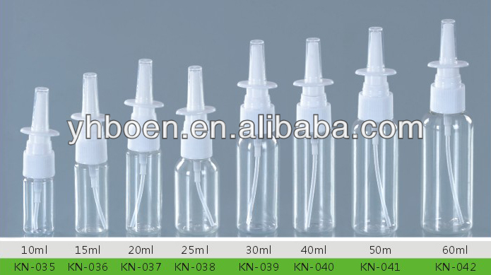 プラスチック製のペット/hdpe/peで鼻スプレーボトル18mmポンプ20mm22mm鼻スプレー-ボトル問屋・仕入れ・卸・卸売り