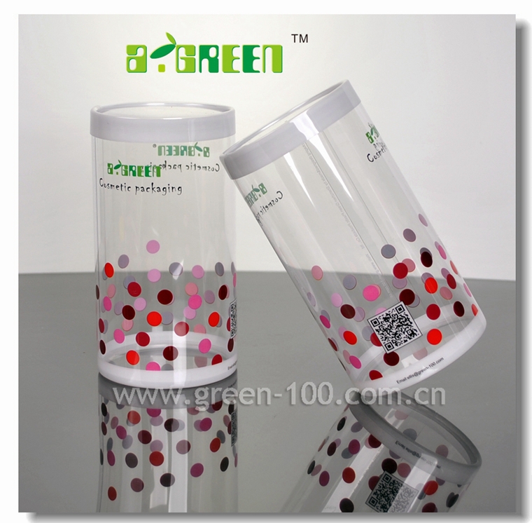 カスタム透明なプラスチックのpetgキャップとチューブの包装、 明確な食品安全のための無料サンプル透明petg包装チューブの卸売-梱包箱問屋・仕入れ・卸・卸売り