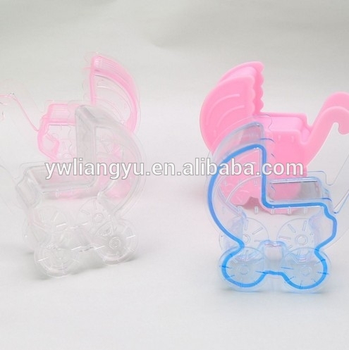 プラスチックベビーカーの男の子用に/女の子のベビーシャワーの好意のギフト/キャンディーボックス-梱包箱問屋・仕入れ・卸・卸売り