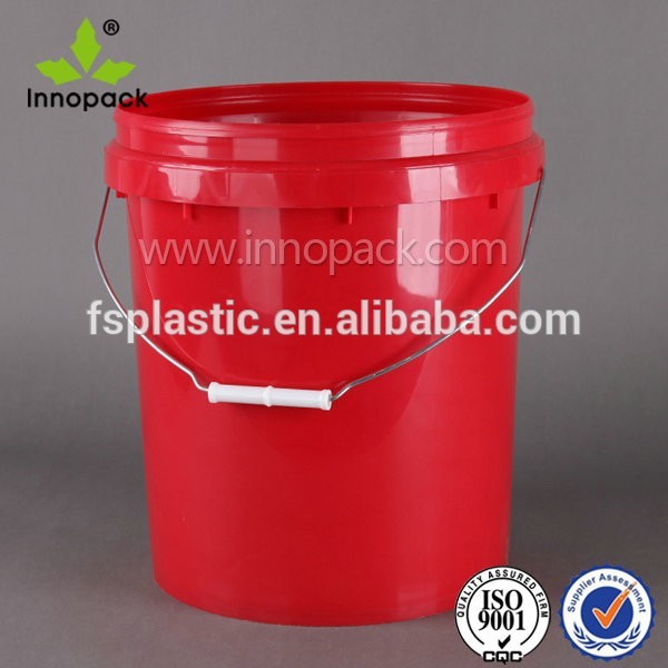赤いプラスチック製のプラスチックのバケツペール/barrel/containerガソリン用/オイル20l-梱包箱問屋・仕入れ・卸・卸売り