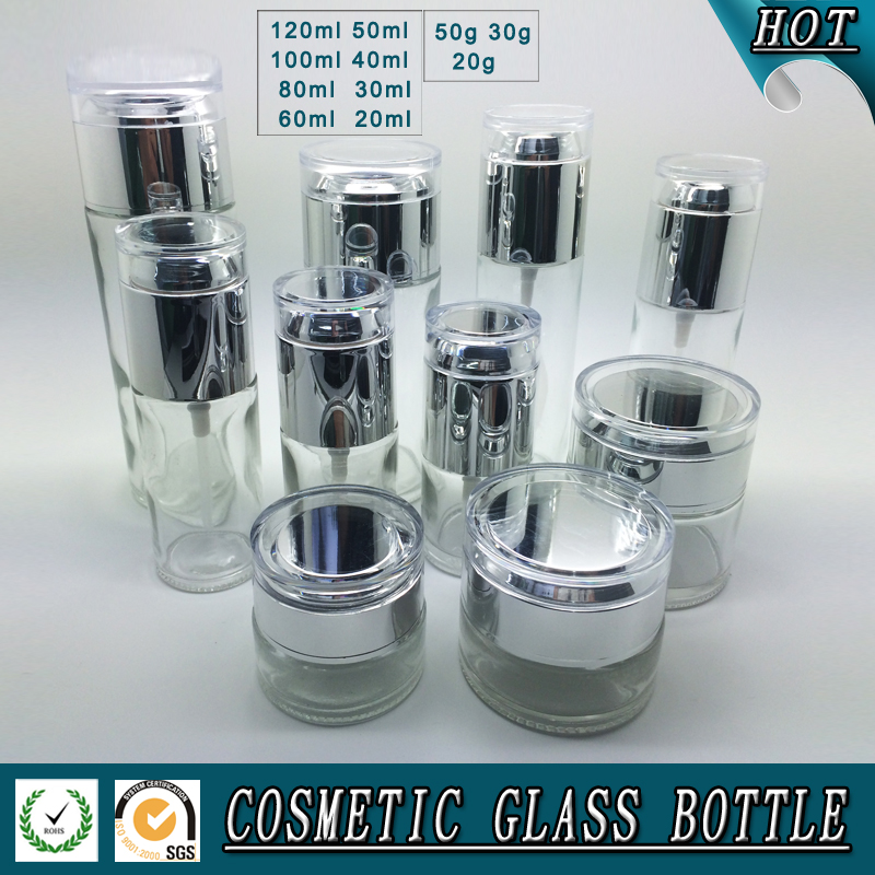 透明なクリアガラス化粧品ボトルや瓶-問屋・仕入れ・卸・卸売り