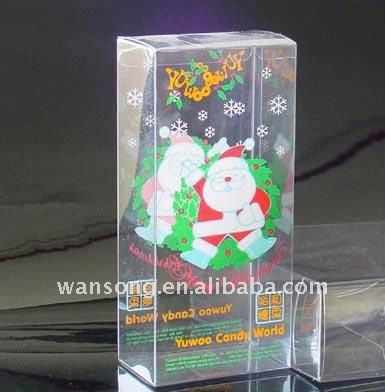 カスタムデザイン装飾的なプラスチック製のギフトボックス、 小さなクリスマスのギフトボックス、 pvcボックス-梱包箱問屋・仕入れ・卸・卸売り
