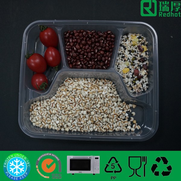 コンパートメント使い捨てテイクアウト食品容器/割っプラスチックボックス-梱包箱問屋・仕入れ・卸・卸売り