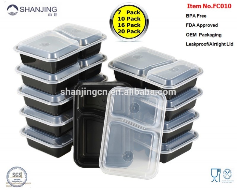 Amazonの売り手高品質食事prep容器電子レンジ選択肢prep食品容器弁当箱新しい型-梱包箱問屋・仕入れ・卸・卸売り
