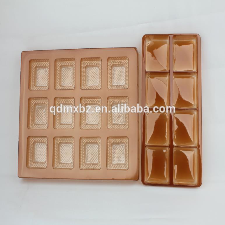 12ピースゴールデンブリスタープラスチックチョコレート/ケーキボックス/トレイ、pp梱包トレイ-包装用トレー問屋・仕入れ・卸・卸売り