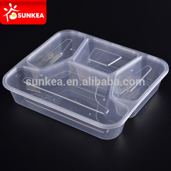 23456コンパートメントプラスチックclear使い捨て料理のランチボックス-梱包箱問屋・仕入れ・卸・卸売り