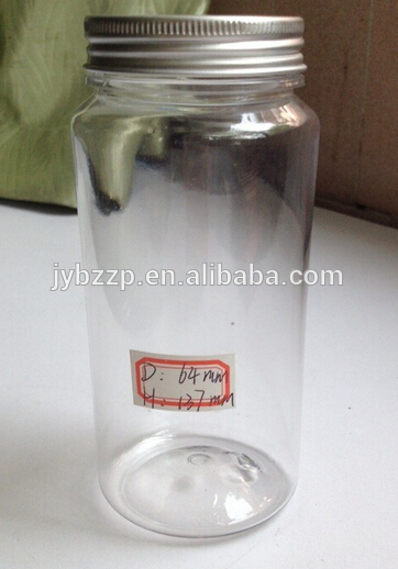 300ml400ミリリットルに高品質の瓶を持つ透明なプラスチックの食品包装用アルミキャップ-瓶、容器類問屋・仕入れ・卸・卸売り