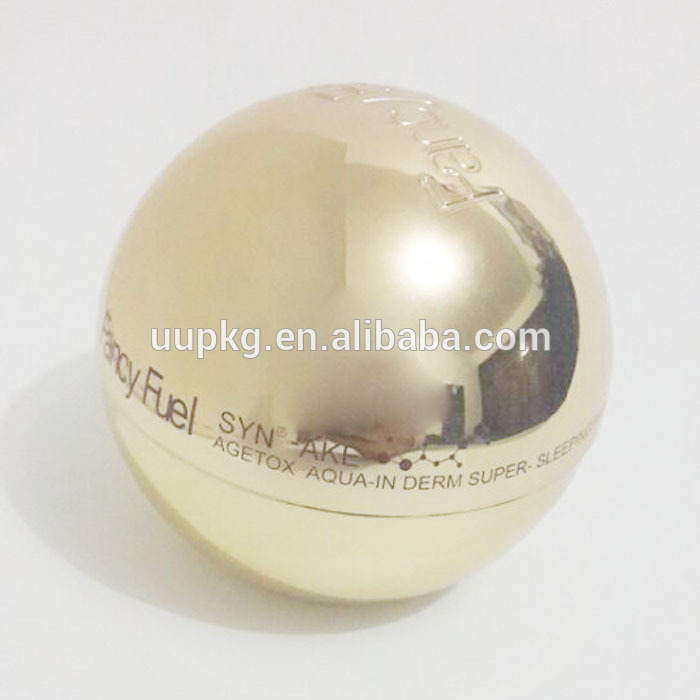 Uuエンボス加工販売の高品質包装工場ボール形状80ml/2.7ozppクリームジャー-瓶、容器類問屋・仕入れ・卸・卸売り