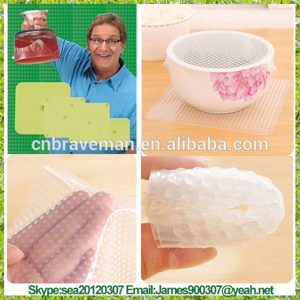 ストレッチと新鮮な再- 使用可能な食品ラップ( ４点セット)-フィルム類問屋・仕入れ・卸・卸売り