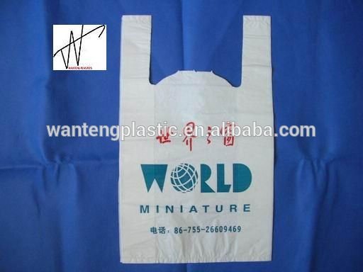 安い顧客注文hdpeプラスチック製のt- シャツbags/t- シャツショッピングバッグ-その他包装資材問屋・仕入れ・卸・卸売り
