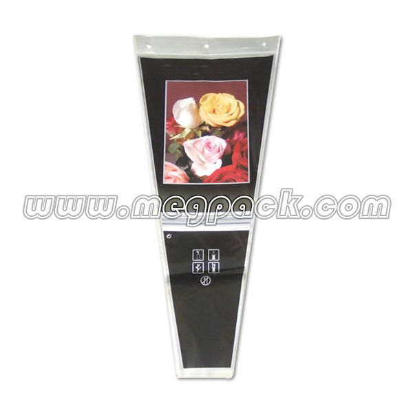 高品質bopp単一のバラの花のスリーブバッグはboppの/oppビニール高品質で花のスリーブバッグ-フラワースリーブ問屋・仕入れ・卸・卸売り