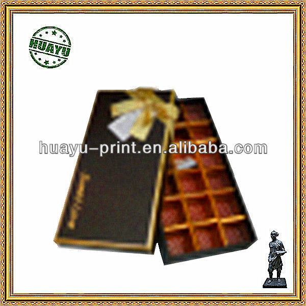 小さな長方形のチョコレートボックス/黒箱チョコレート用/工場製品チョコレートボックス-その他包装資材問屋・仕入れ・卸・卸売り