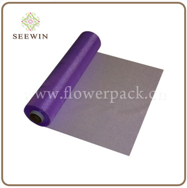 紫色のオーガンザロール包装オーガンザ材料-オーガンザラッピング袋問屋・仕入れ・卸・卸売り