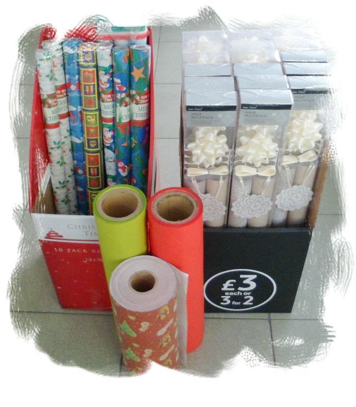 豪華なクリスマス2014年でのギフト包装紙pdq-専門用紙問屋・仕入れ・卸・卸売り