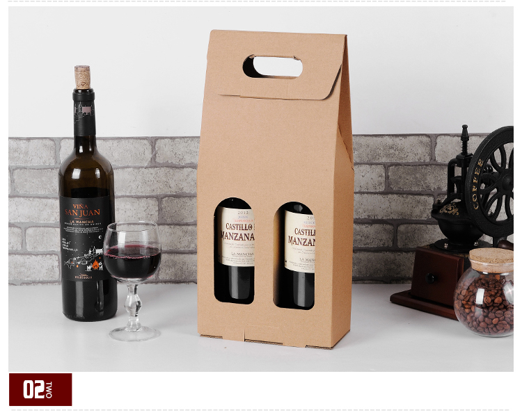 高品質ギフトワインcorrugate紙ワインボトルバッグ用ギフトや結婚式-包装袋問屋・仕入れ・卸・卸売り