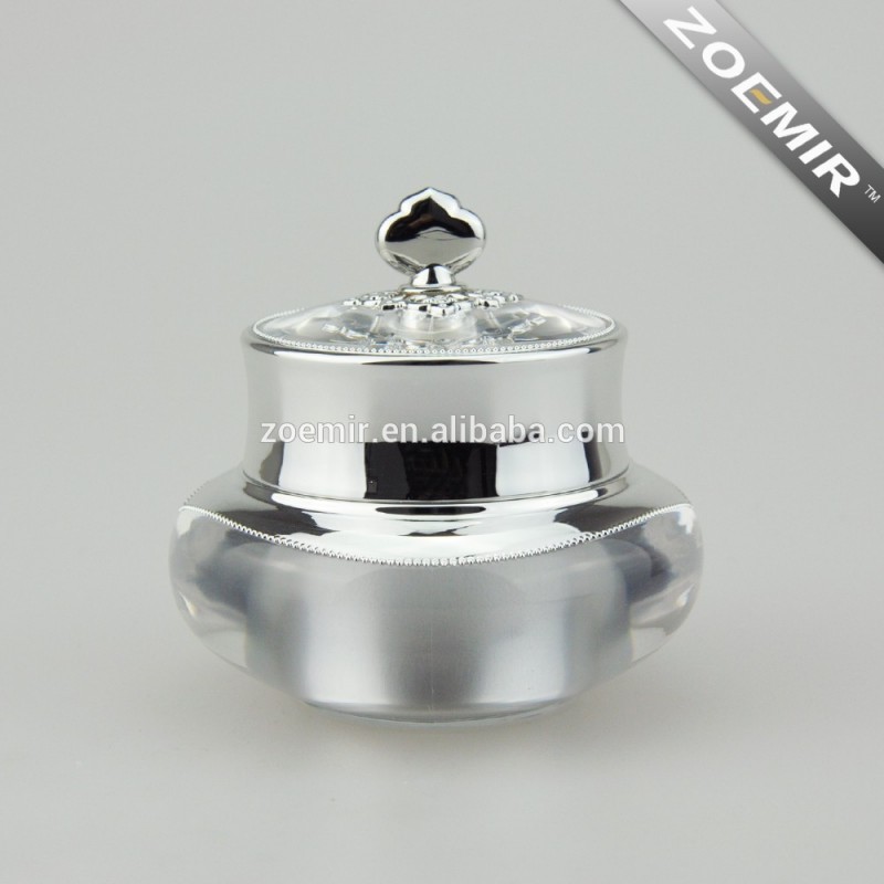 空クリームジャーアクリル豪華なプラスチッククリームジャー容器化粧品クリームジャー-瓶、容器類問屋・仕入れ・卸・卸売り
