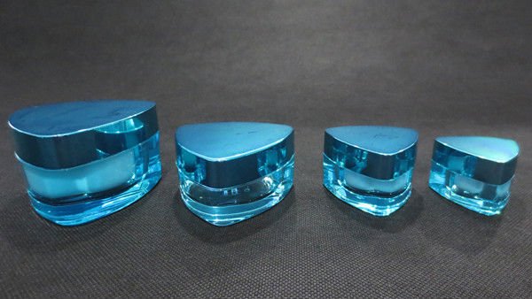 三角形状の空のプラスチック製の包装/アクリル化粧品クリームの瓶/5g10g15g30グラム50グラム-瓶、容器類問屋・仕入れ・卸・卸売り
