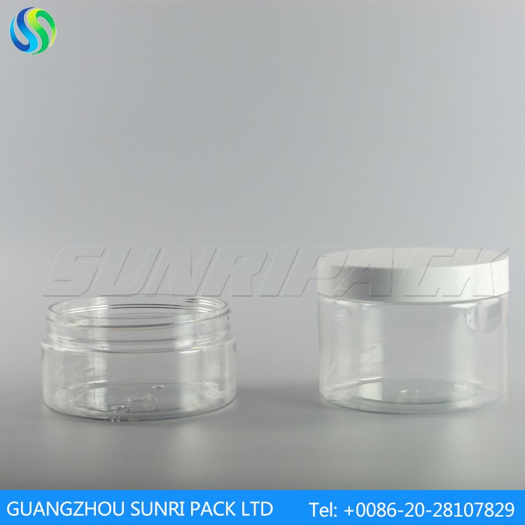8oz250gプラスチックペット瓶、 16オンス500gクリアクリームジャー、 化粧品包装のjar-瓶、容器類問屋・仕入れ・卸・卸売り