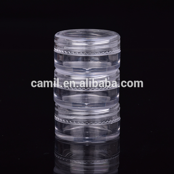 5 ミリリットル透明プラスチック化粧品サンプル ラウンド コンテナ用販売-問屋・仕入れ・卸・卸売り