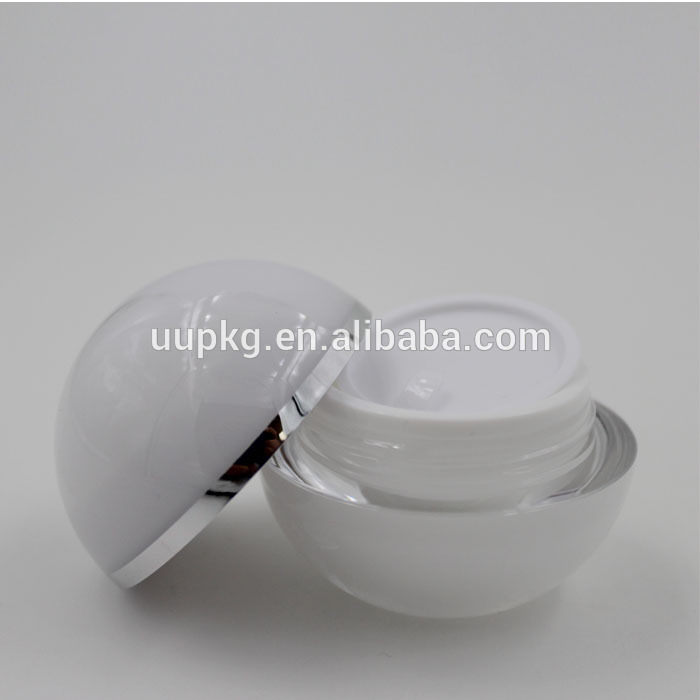 uu包装の高品質50mlボールの形のアクリル化粧瓶工場直接販売-瓶、容器類問屋・仕入れ・卸・卸売り