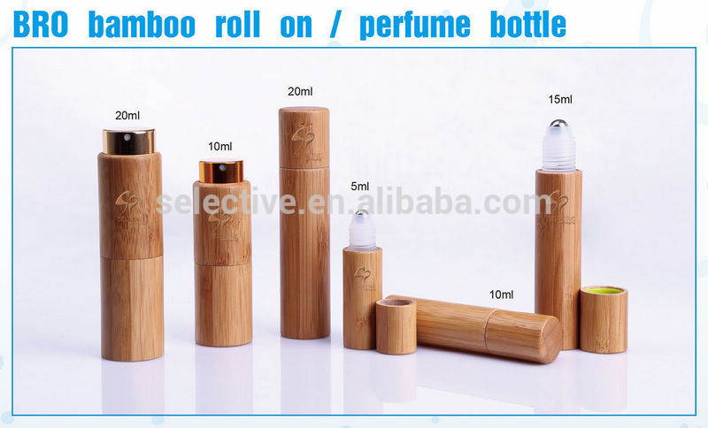 ブロ竹ロール上の香水瓶空の化粧品容器10 ミリリットル 20 ミリリットル竹香水瓶-ボトル問屋・仕入れ・卸・卸売り