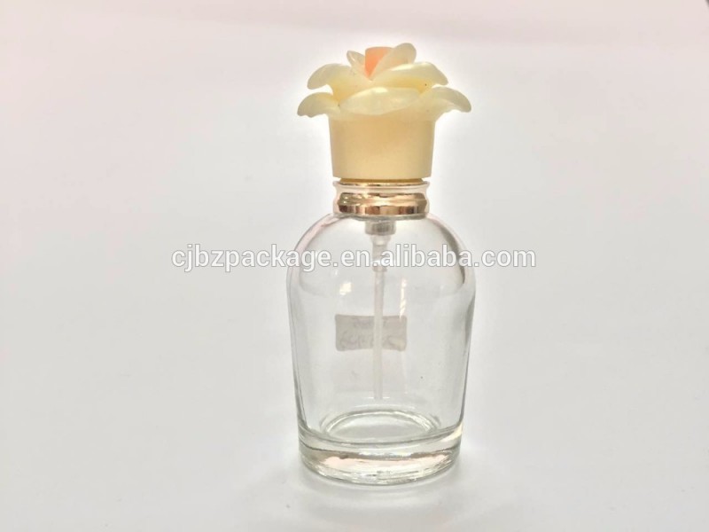 ガラス香水瓶では花の形キャップ-ボトル問屋・仕入れ・卸・卸売り