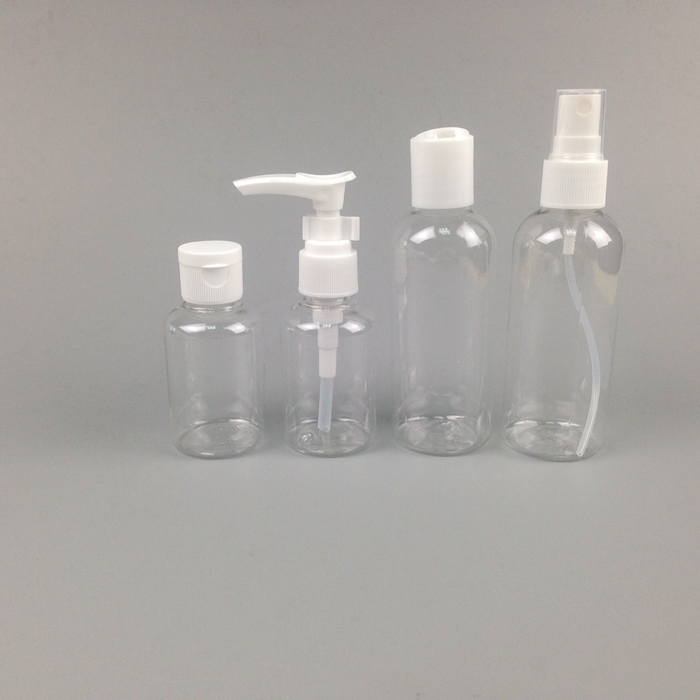 2016最高の販売新製品化粧品梱包透明プラスチック瓶トラベルボトルセット-ボトル問屋・仕入れ・卸・卸売り