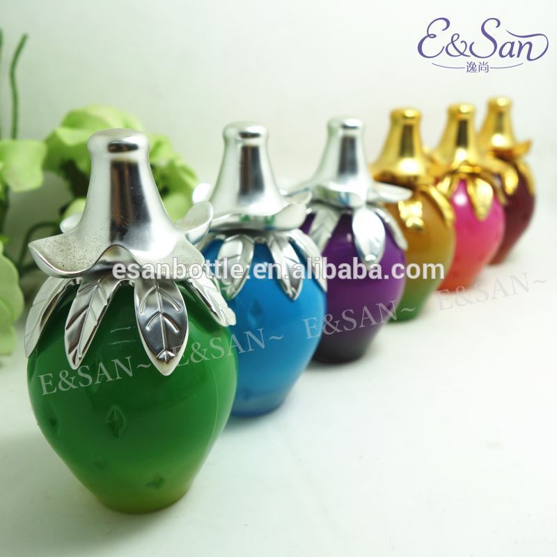 卸売色のpt050-50mlイチゴの形の香水瓶のガラスアトマイザースプレーボトル詰め替え空-ボトル問屋・仕入れ・卸・卸売り